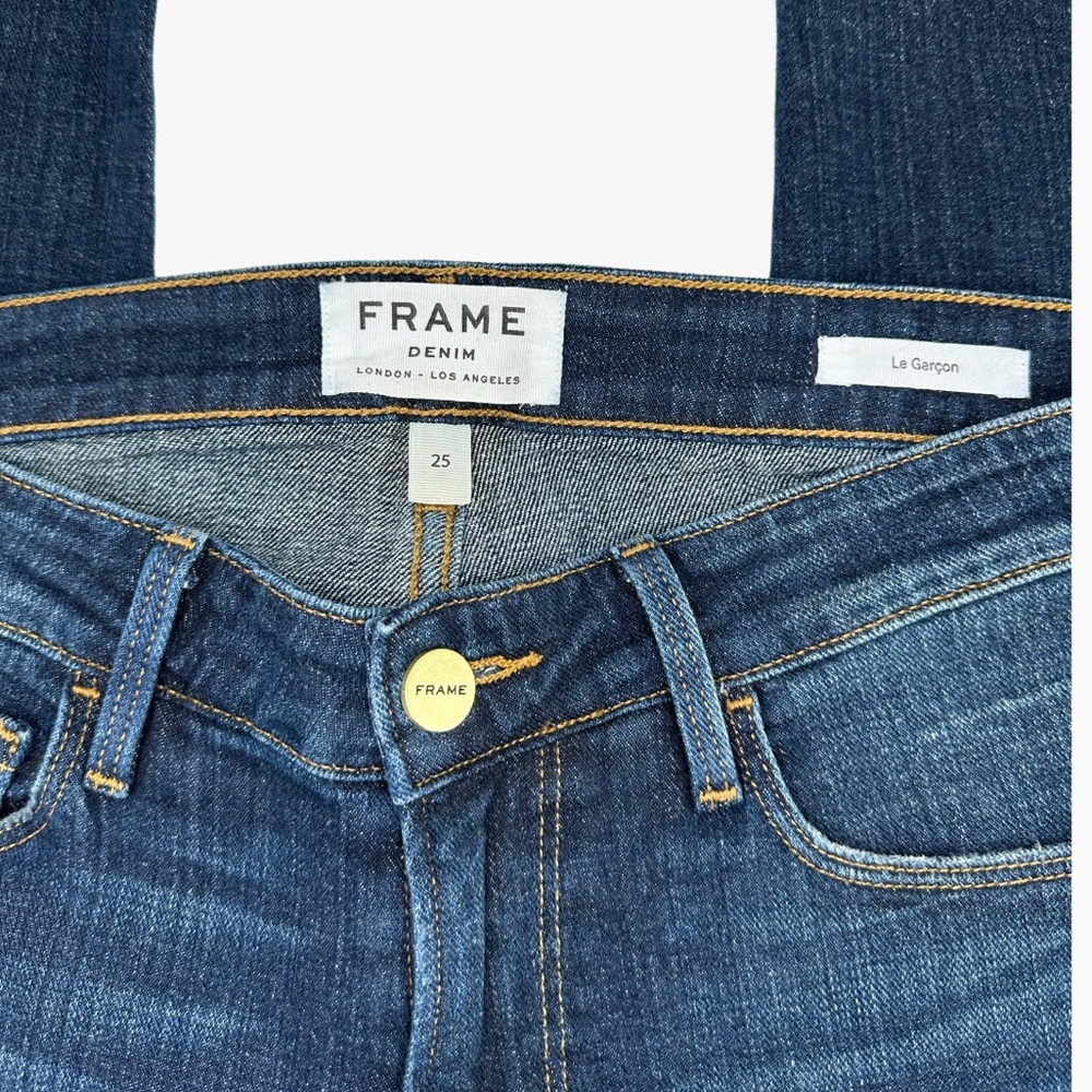 FRAME Le Garçon Straight Leg 98% Cotton Women’s Jeans - 25 - Picture 14 of 17
